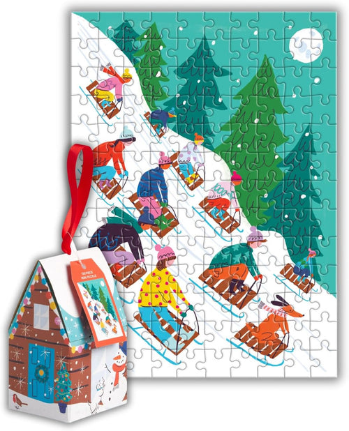 - Winter Sledding Ornament Puzzles for Adults