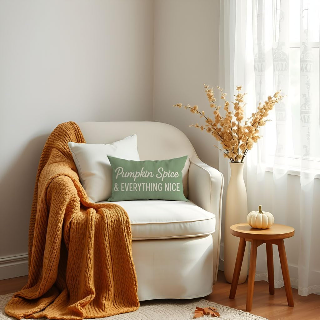 Sage Green Fall Pillow Cover, 12×20 – view 7