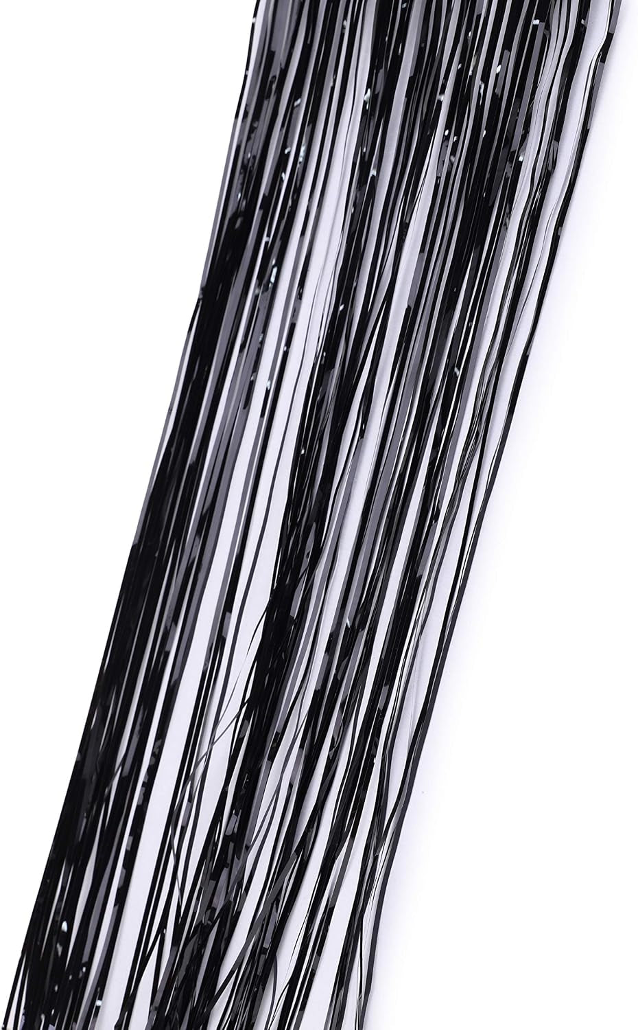 Lametta Icicle Tinsel Strands, Black – view 3
