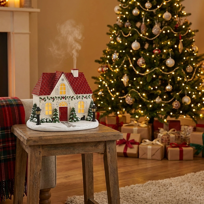 Holly Cottage diffuser on a shelf