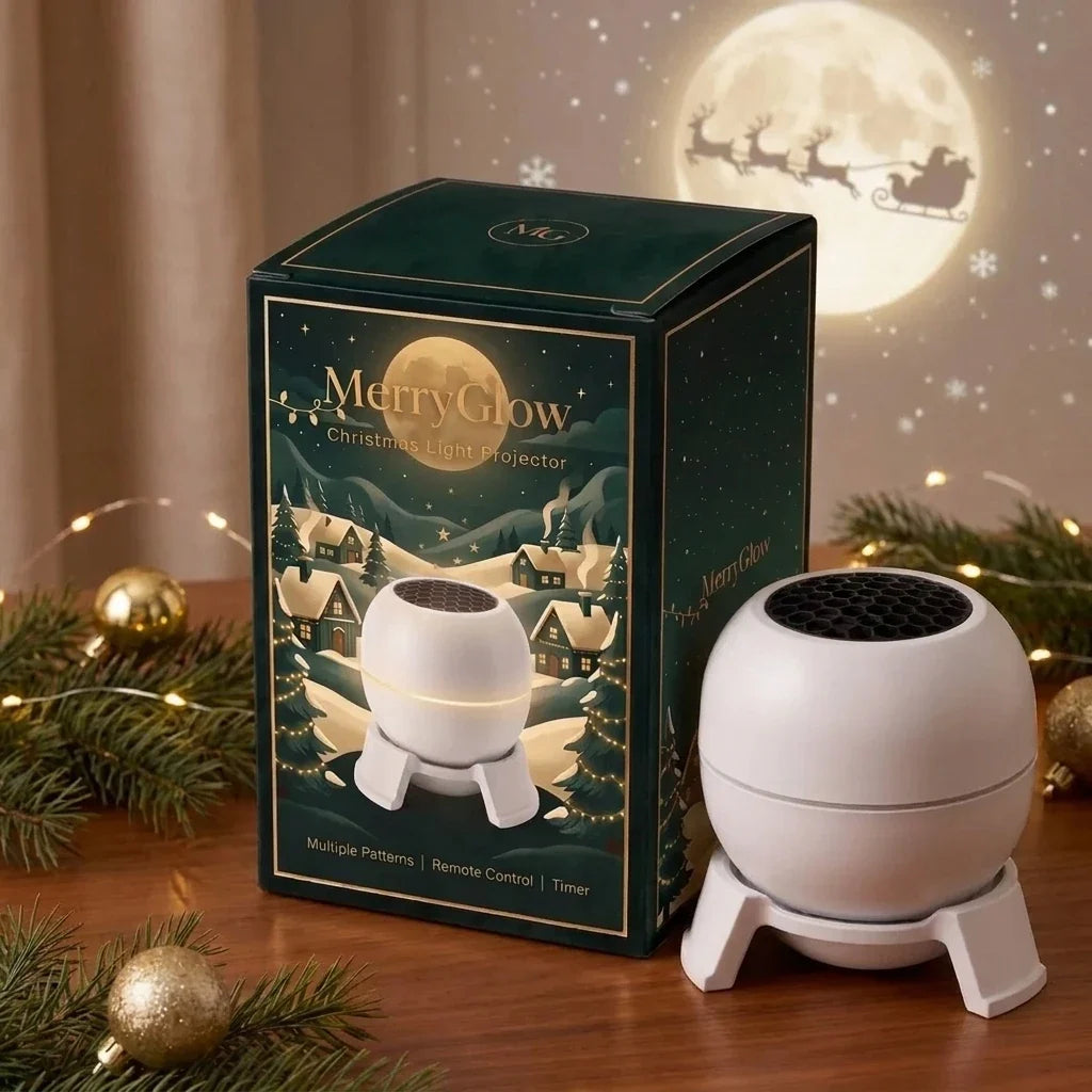 Christmas Sky Projector in gift box with moon scene