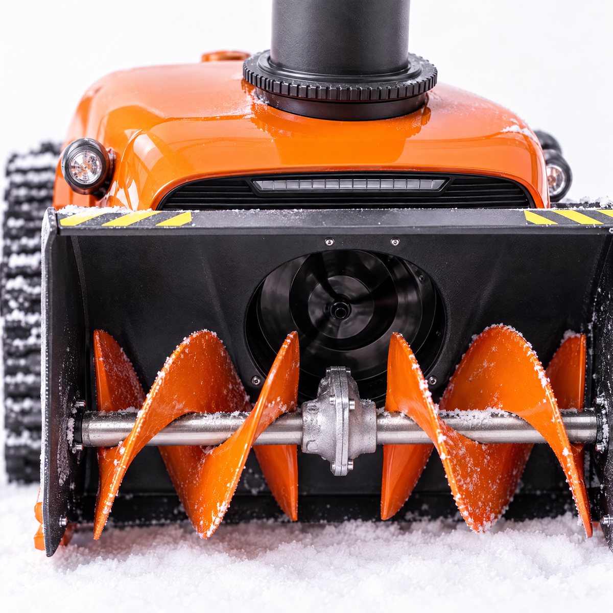 Close-up of the SnowBlaze auger and chute